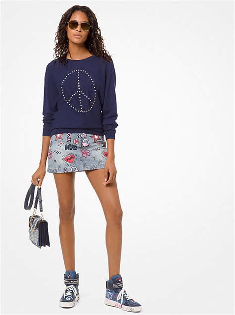 michael kors peace sweater|Michael Kors sweater sale.